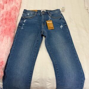 Kensie Vintage Blue Straight Leg Jeans
